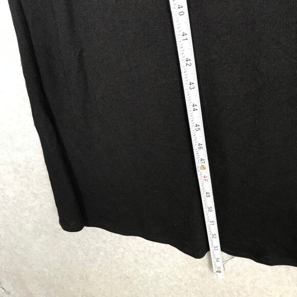 Zara Dress Womens Small Black Knit Loose Flowy Goth Tank Coastal Cover Up Preppy - Picture 5 of 12